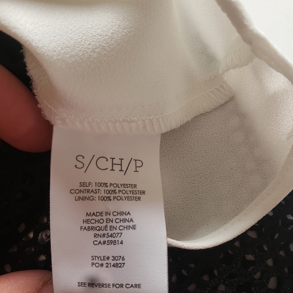 Cabi Domino Split Back Blouse Tank Top Shirt small - Picture 4 of 7